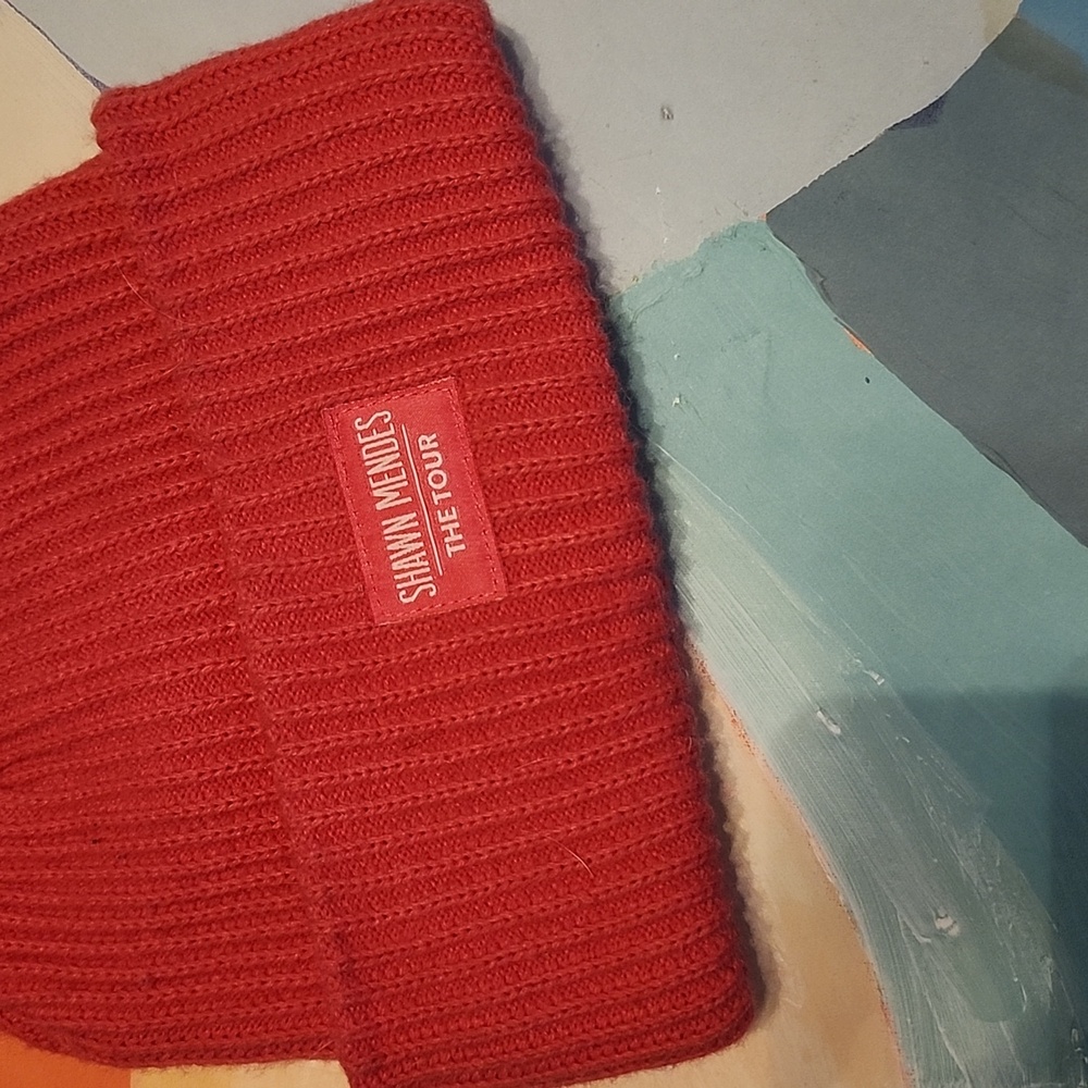 Shawn Mendes THE TOUR pink beanie